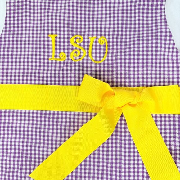 LSU Girls 2 piece Elastic Waist Bloomer Shorts Matching Outfit Set 2T - 3T - Picture 5 of 13
